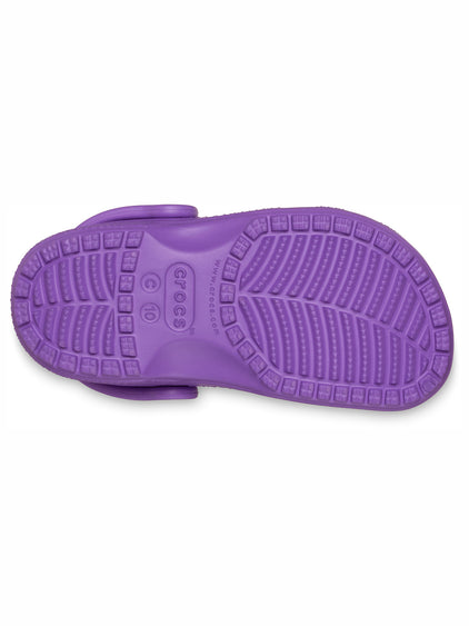 Zueco Niños Pequeños Classic Clog Morado Crocs