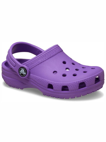 Zueco Niños Pequeños Classic Clog Morado Crocs