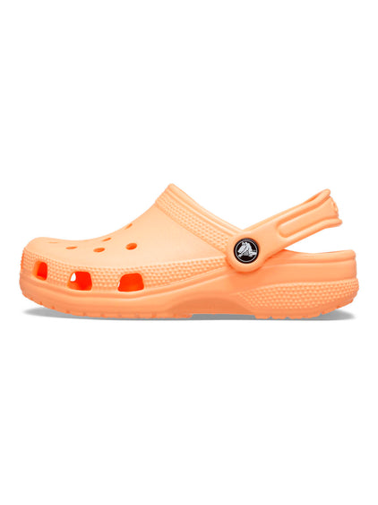 Zueco Niños Pequeños Classic Clog Naranja Claro Crocs
