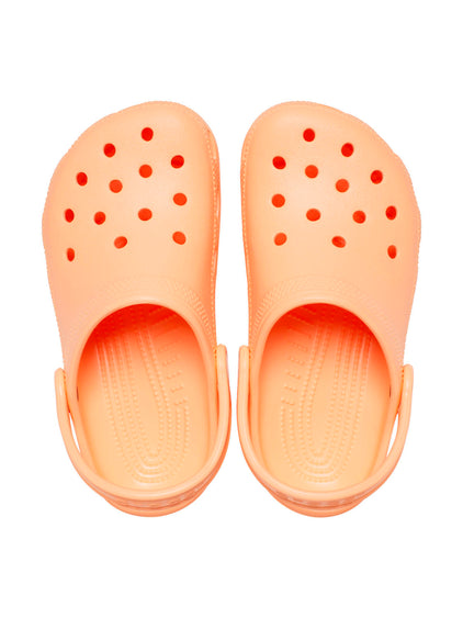 Zueco Niños Pequeños Classic Clog Naranja Claro Crocs