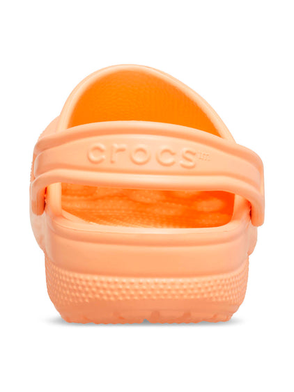 Zueco Niños Pequeños Classic Clog Naranja Claro Crocs
