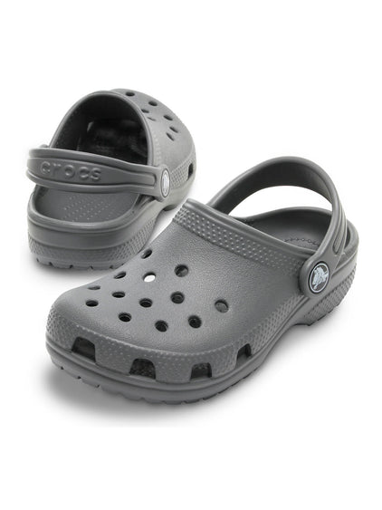 Zueco Niños Grandes Classic Clog Gris Crocs