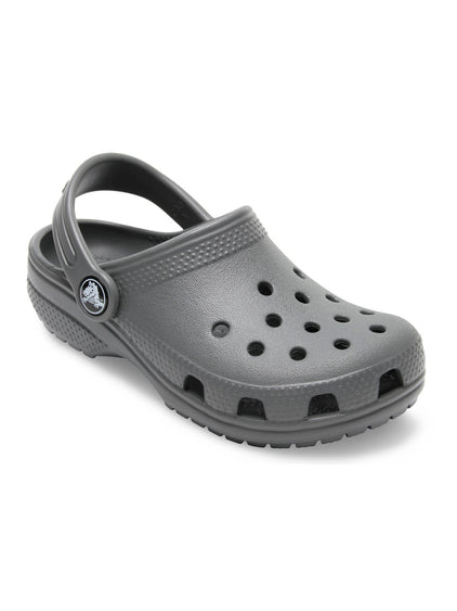 Zueco Niños Grandes Classic Clog Gris Crocs