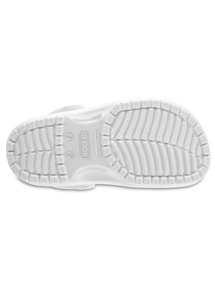 Zueco Niños Grandes Classic Clog Blanco Crocs