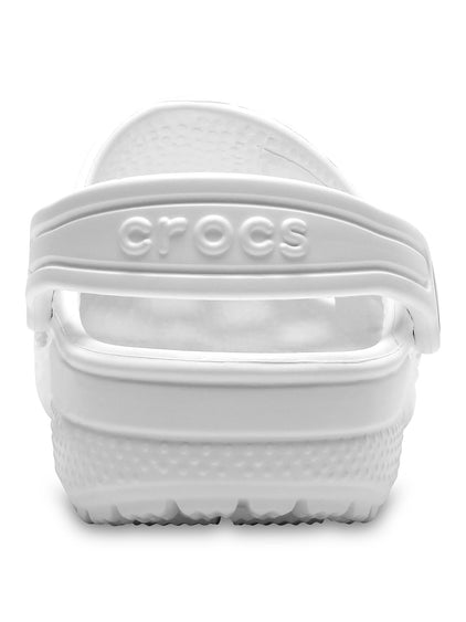 Zueco Niños Grandes Classic Clog Blanco Crocs