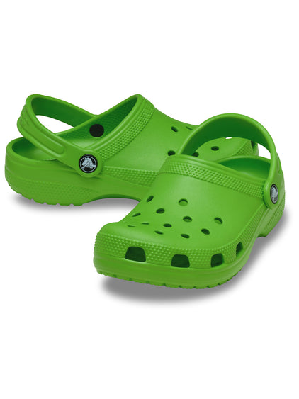 Zueco Niños Grandes Classic Clog Verde Crocs