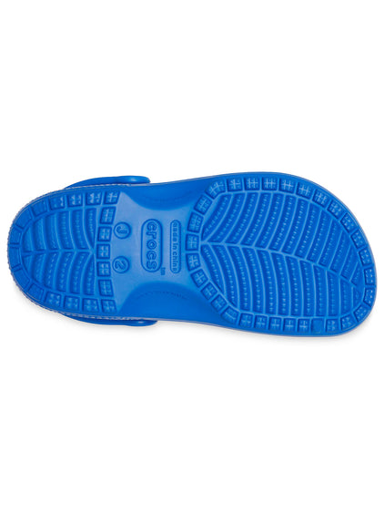 Zueco Niños Grandes Classic Clog Azul Eléctrico Crocs