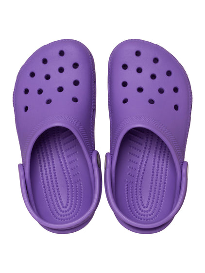 Zueco Niños Grandes Classic Clog Morado Crocs