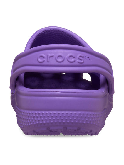 Zueco Niños Grandes Classic Clog Morado Crocs