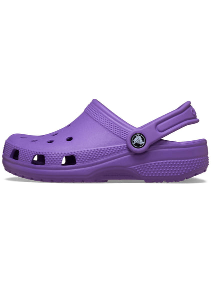 Zueco Niños Grandes Classic Clog Morado Crocs