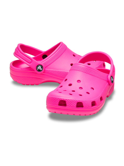Zueco Niños Grandes Classic Clog Rosa Crocs