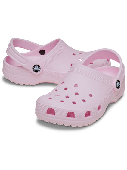 Zueco Niños Grandes Classic Clog Rosa Crocs