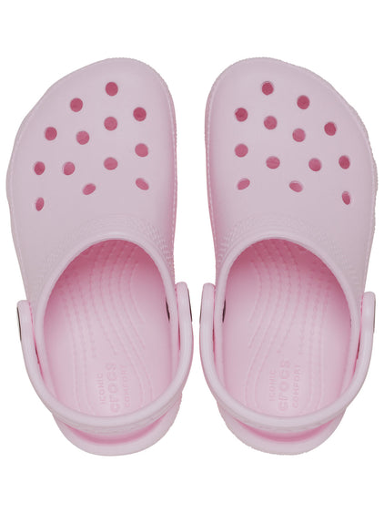 Zueco Niños Grandes Classic Clog Rosa Crocs