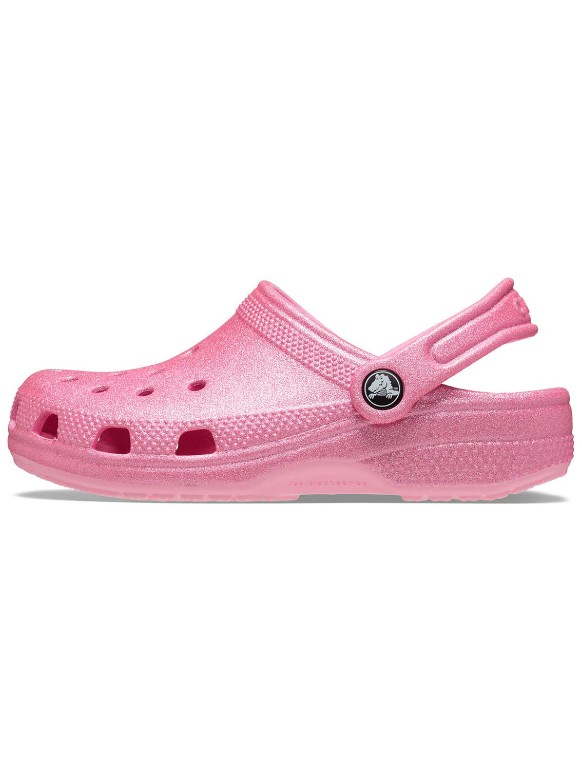 Zueco Niños Grandes Classic Glitter Clog Rosa Crocs