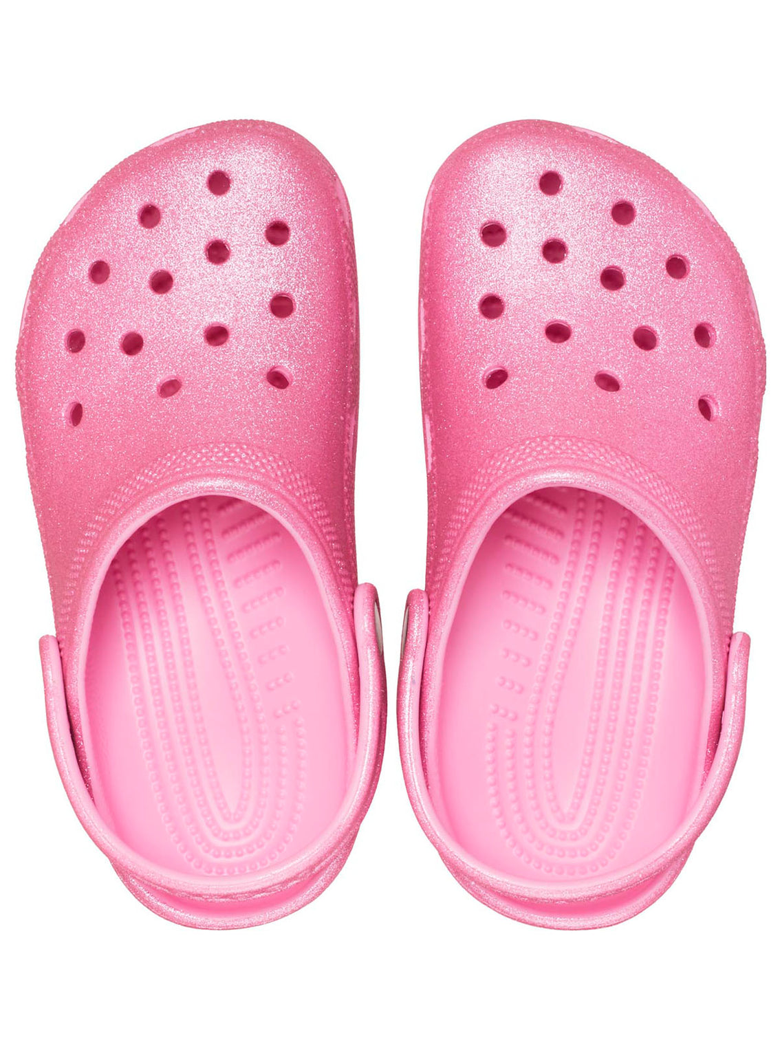 Zueco Niños Grandes Classic Glitter Clog Rosa Crocs