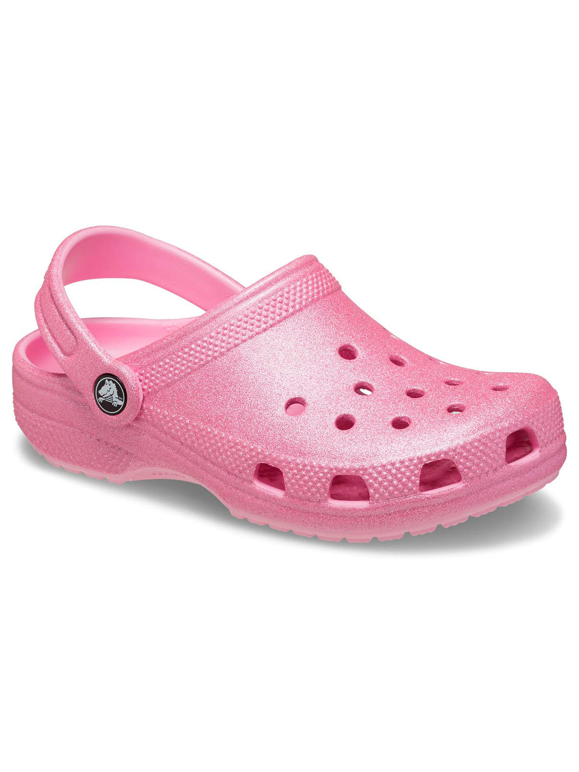 Zueco Niños Grandes Classic Glitter Clog Rosa Crocs