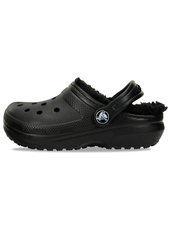 Zueco Niños Grandes Classic Lined Clog Negro Crocs