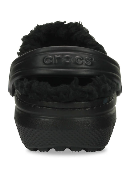 Zueco Niños Grandes Classic Lined Clog Negro Crocs