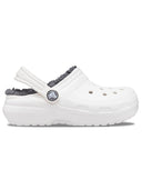 Zueco Niños Grandes Classic Lined Clog Blanco Crocs