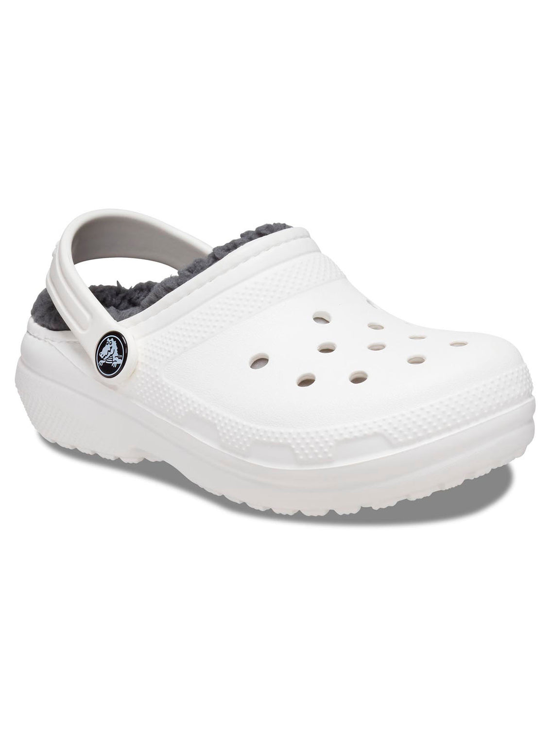 Zueco Niños Grandes Classic Lined Clog Blanco Crocs