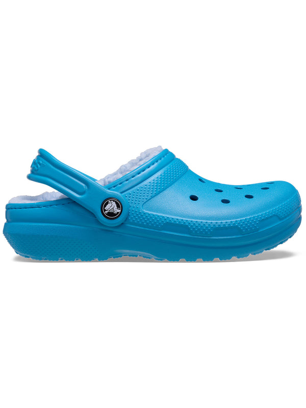 Zueco Niños Grandes Classic Lined Clog Azul Crocs