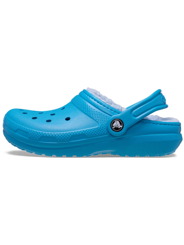 Zueco Niños Grandes Classic Lined Clog Azul Crocs