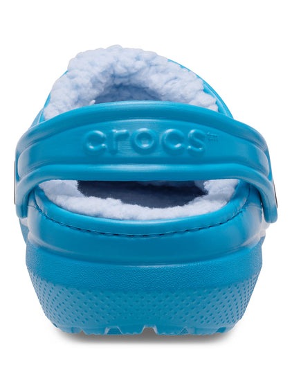 Zueco Niños Grandes Classic Lined Clog Azul Crocs