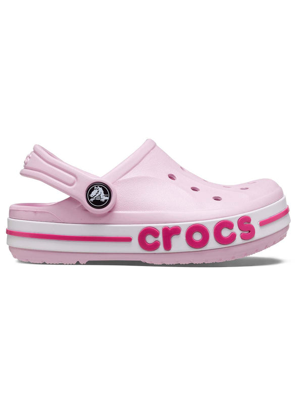 Zueco Niños Pequeños Bayaband Clog Rosa Crocs