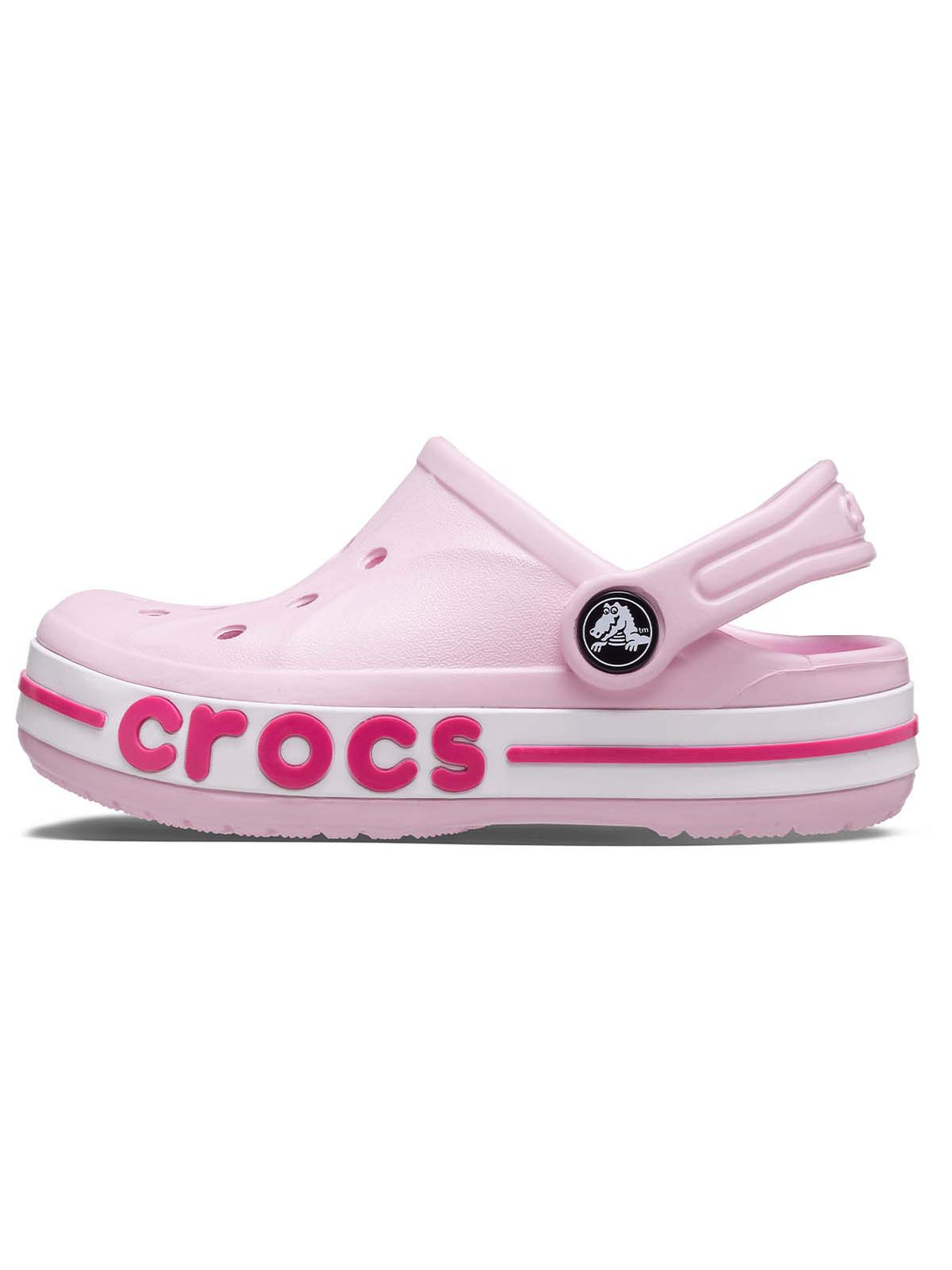 Zueco Niños Pequeños Bayaband Clog Rosa Crocs