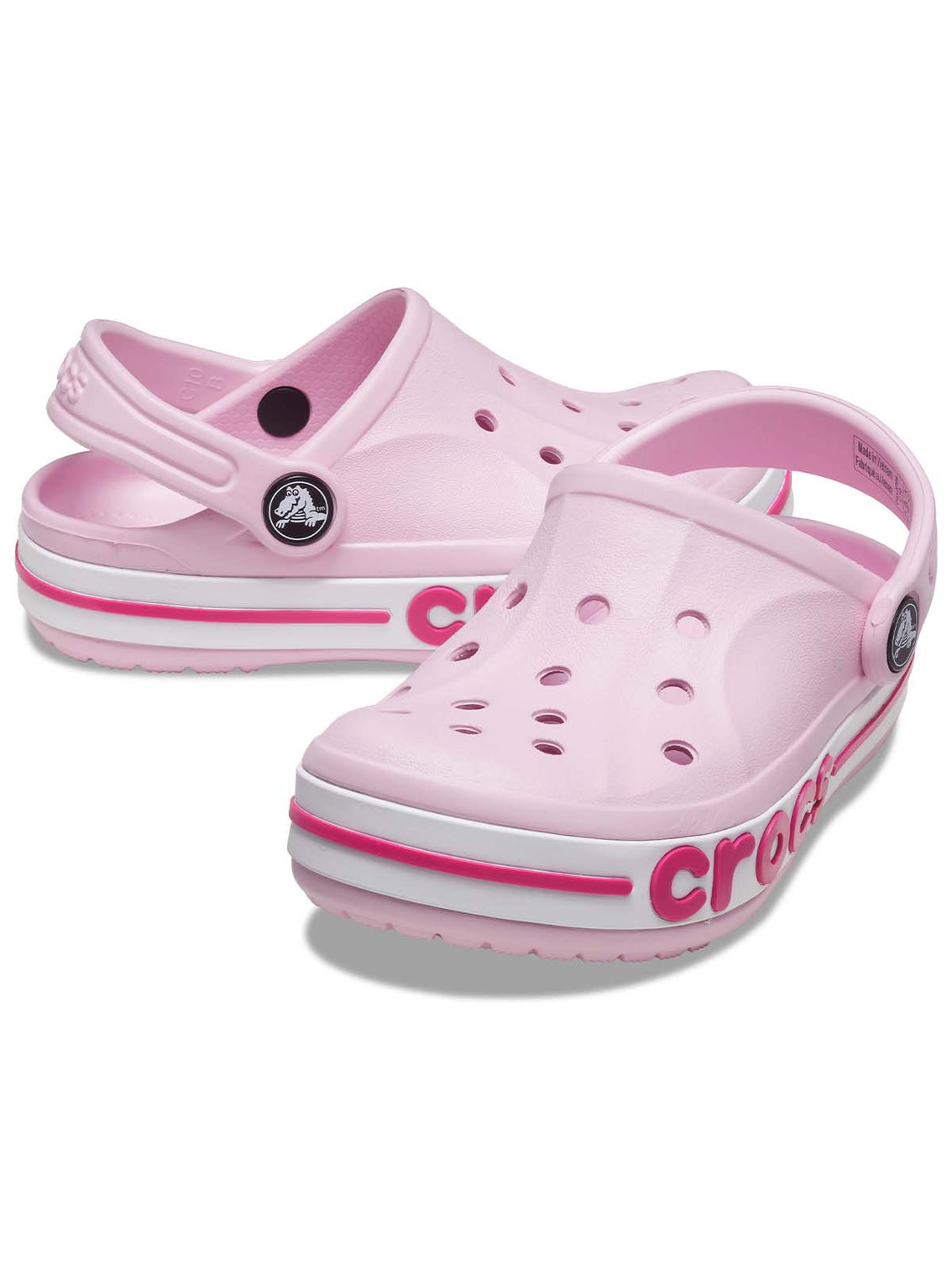 Zueco Niños Pequeños Bayaband Clog Rosa Crocs