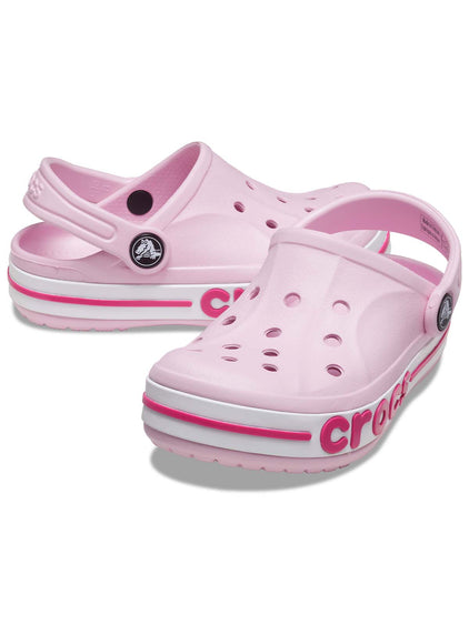 Zueco Niños Pequeños Bayaband Clog Rosa Crocs