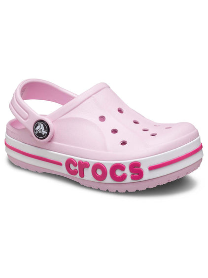 Zueco Niños Pequeños Bayaband Clog Rosa Crocs