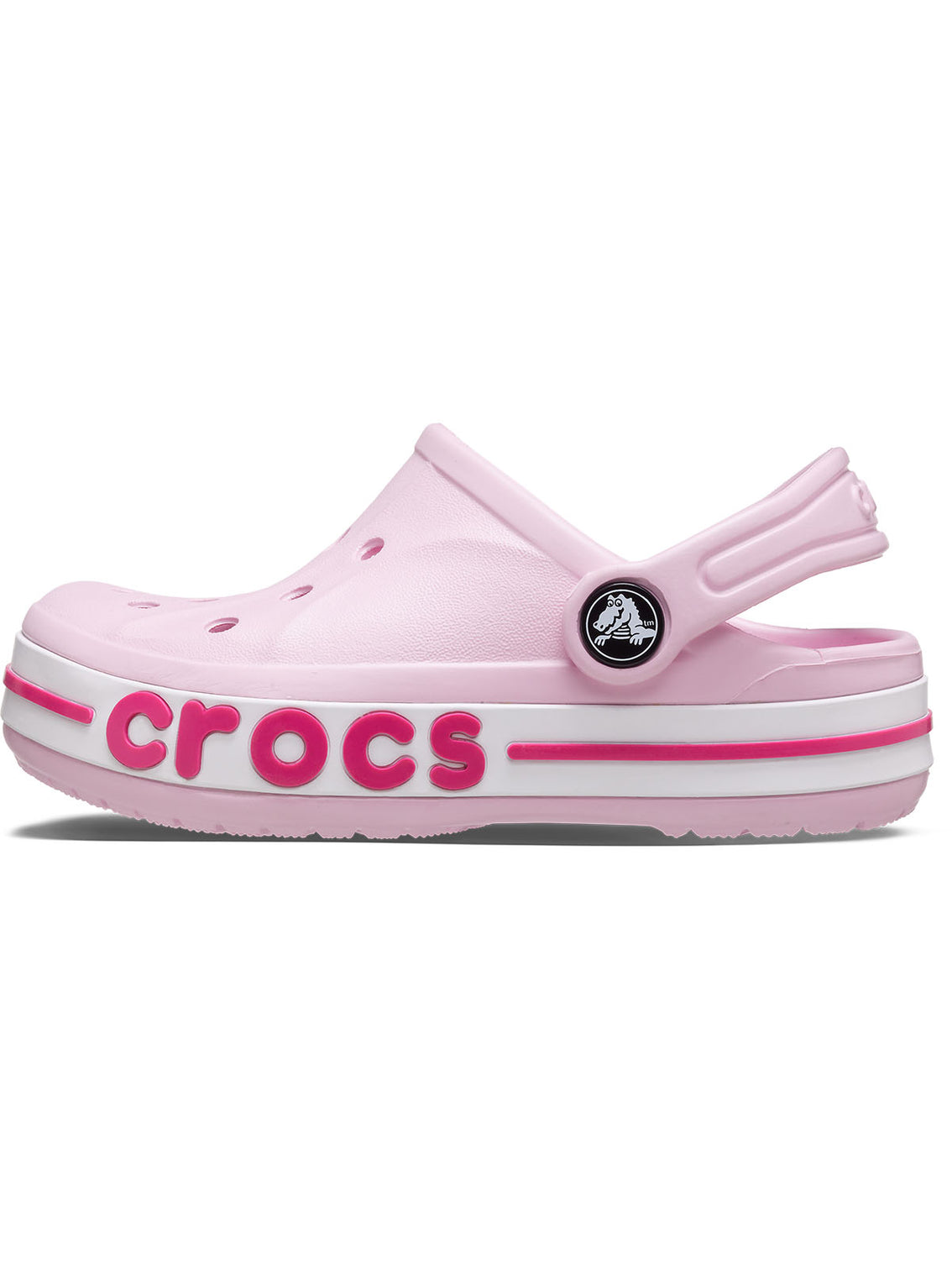 Zueco Niños Grandes Bayaband Clog Rosa Crocs