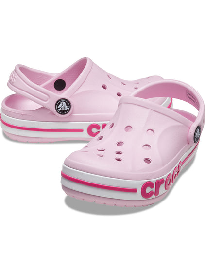 Zueco Niños Grandes Bayaband Clog Rosa Crocs