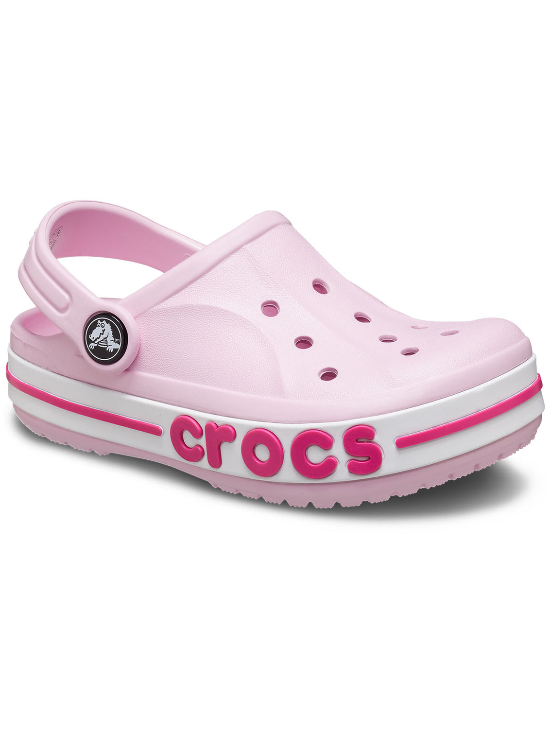 Zueco Niños Grandes Bayaband Clog Rosa Crocs