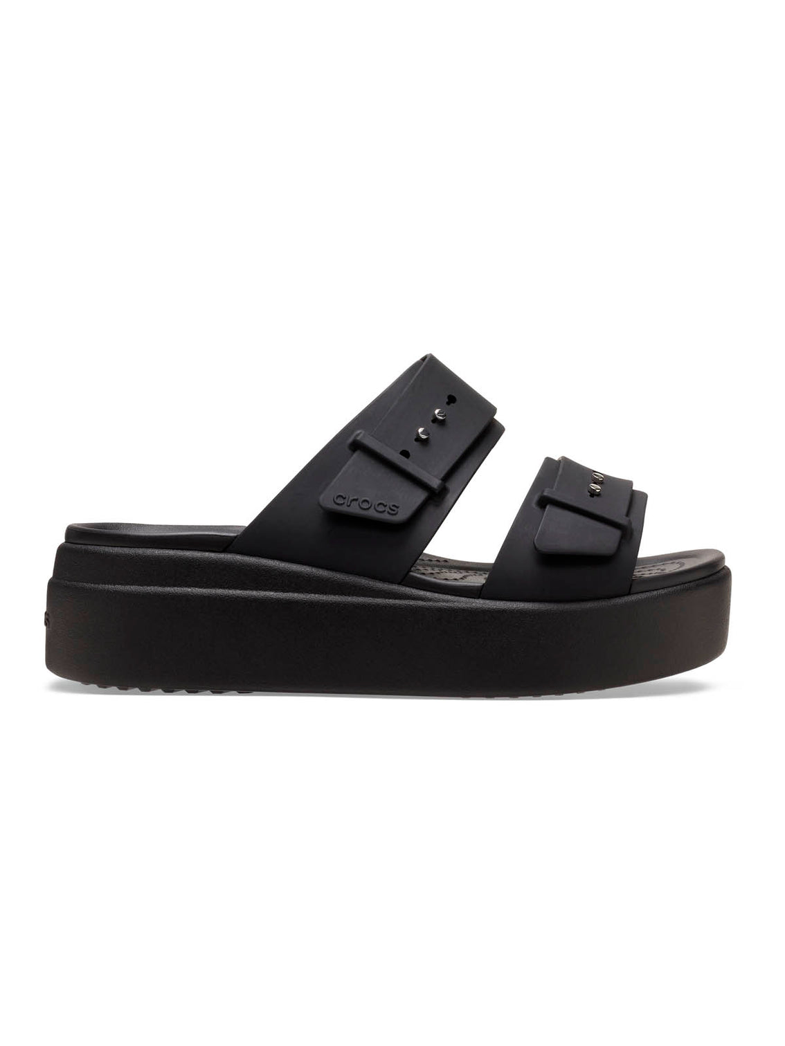 Sandalia Mujer Plataforma Brooklyn Buckle Negro Crocs