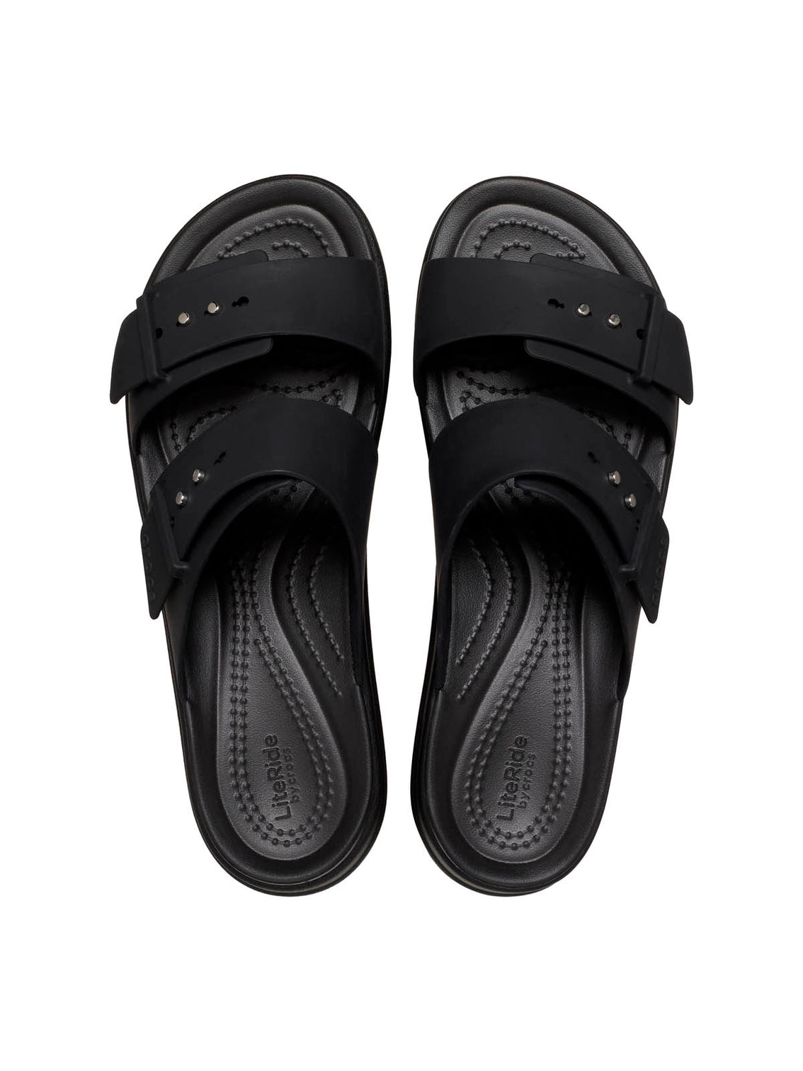 Sandalia Mujer Plataforma Brooklyn Buckle Negro Crocs