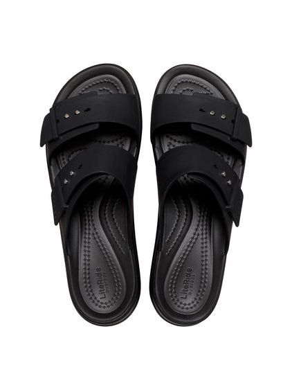Sandalia Mujer Plataforma Brooklyn Buckle Negro Crocs