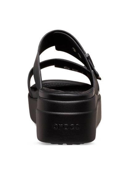 Sandalia Mujer Plataforma Brooklyn Buckle Negro Crocs