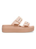 Sandalia Mujer Plataforma Brooklyn Buckle Rosa Crocs