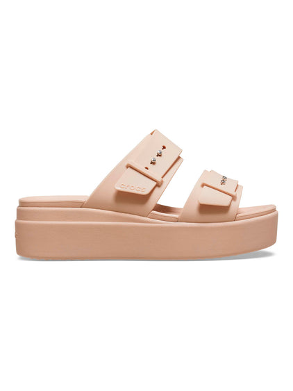 Sandalia Mujer Plataforma Brooklyn Buckle Rosa Crocs
