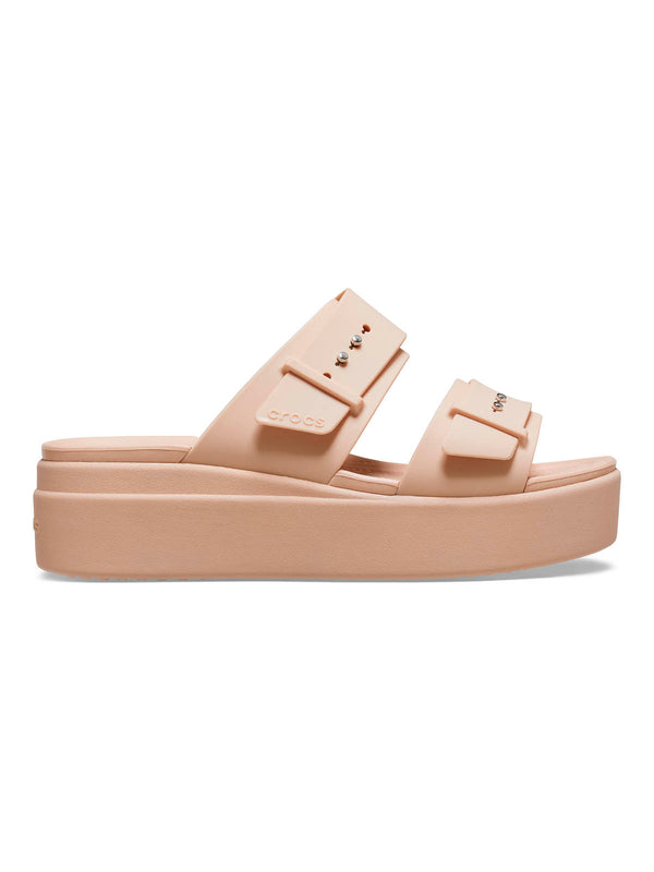 Sandalia Mujer Plataforma Brooklyn Buckle Rosa Crocs