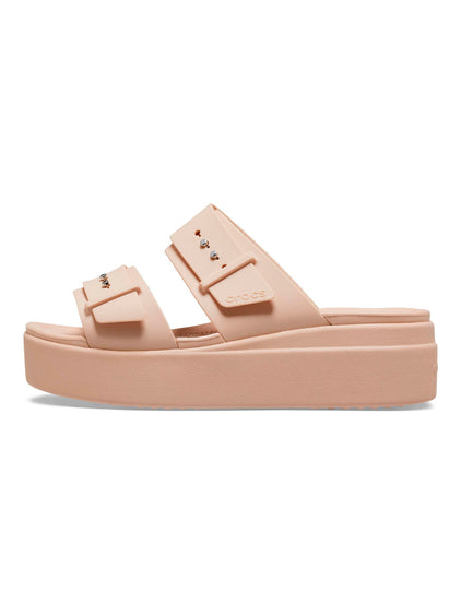 Sandalia Mujer Plataforma Brooklyn Buckle Rosa Crocs