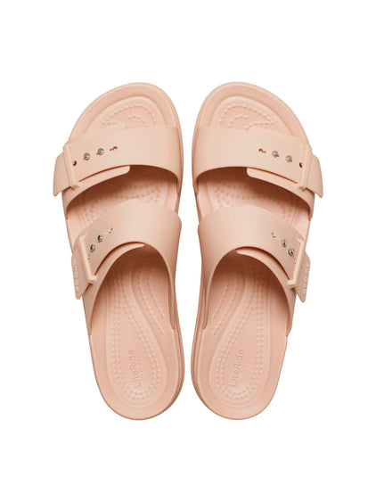 Sandalia Mujer Plataforma Brooklyn Buckle Rosa Crocs
