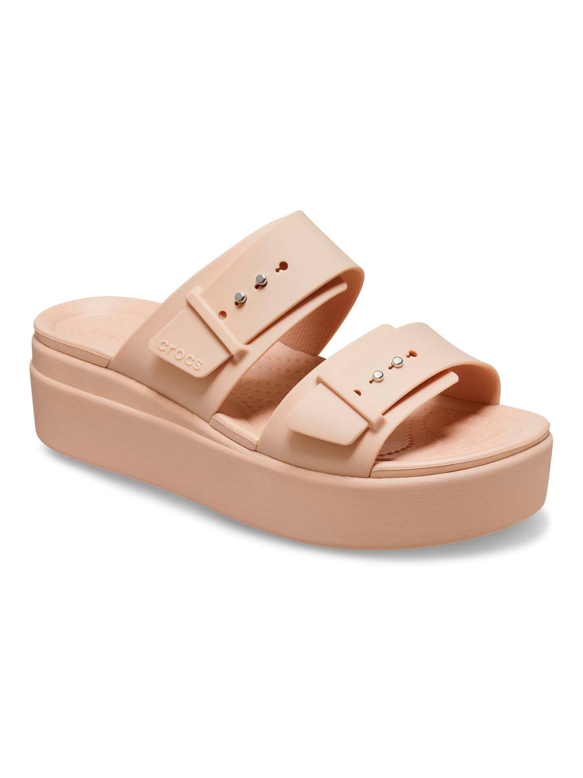 Sandalia Mujer Plataforma Brooklyn Buckle Rosa Crocs