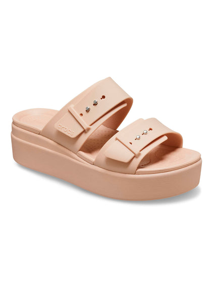 Sandalia Mujer Plataforma Brooklyn Buckle Rosa Crocs