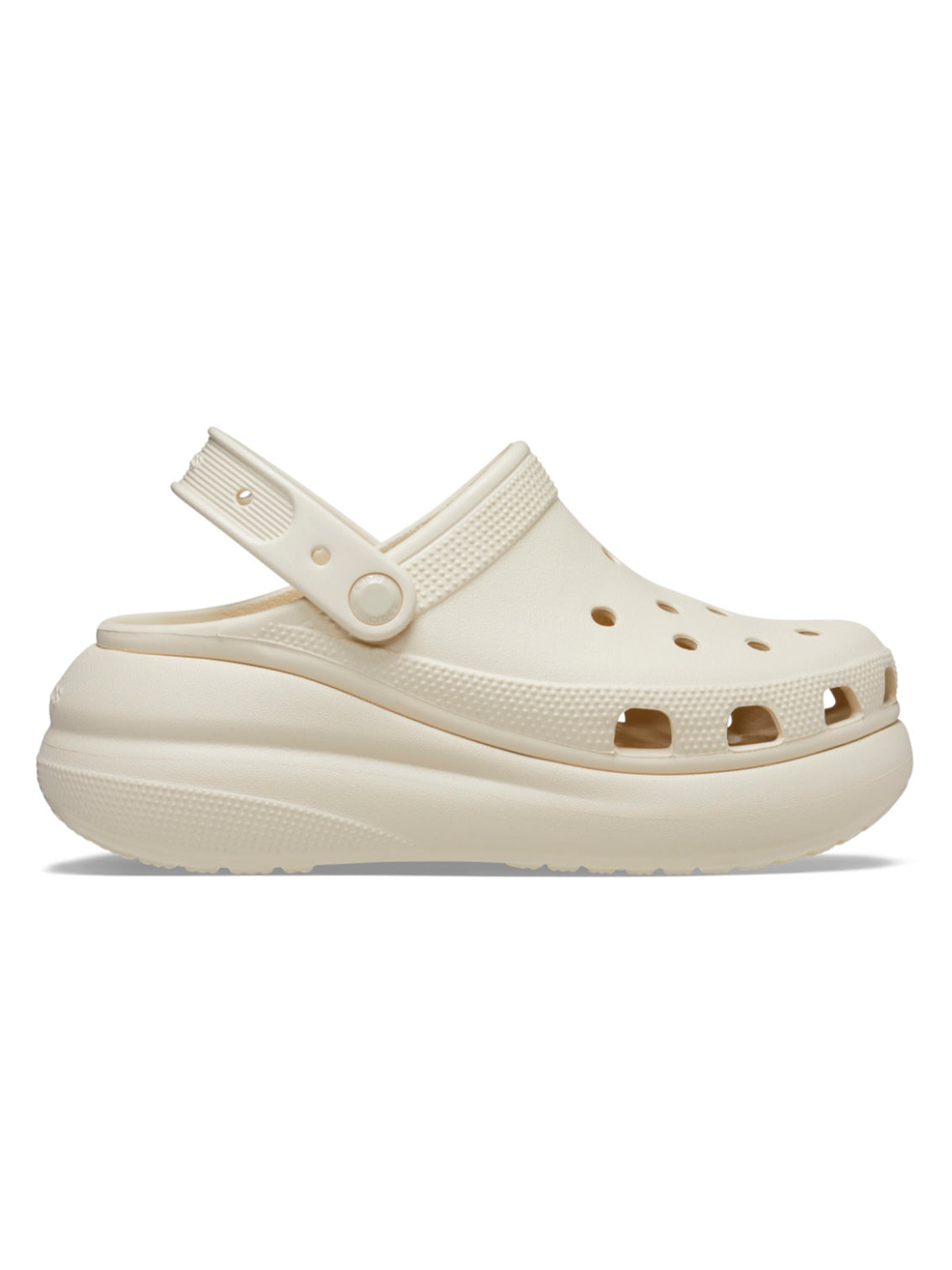 Zueco Plataforma Unisex Crush Clog Beige Crocs