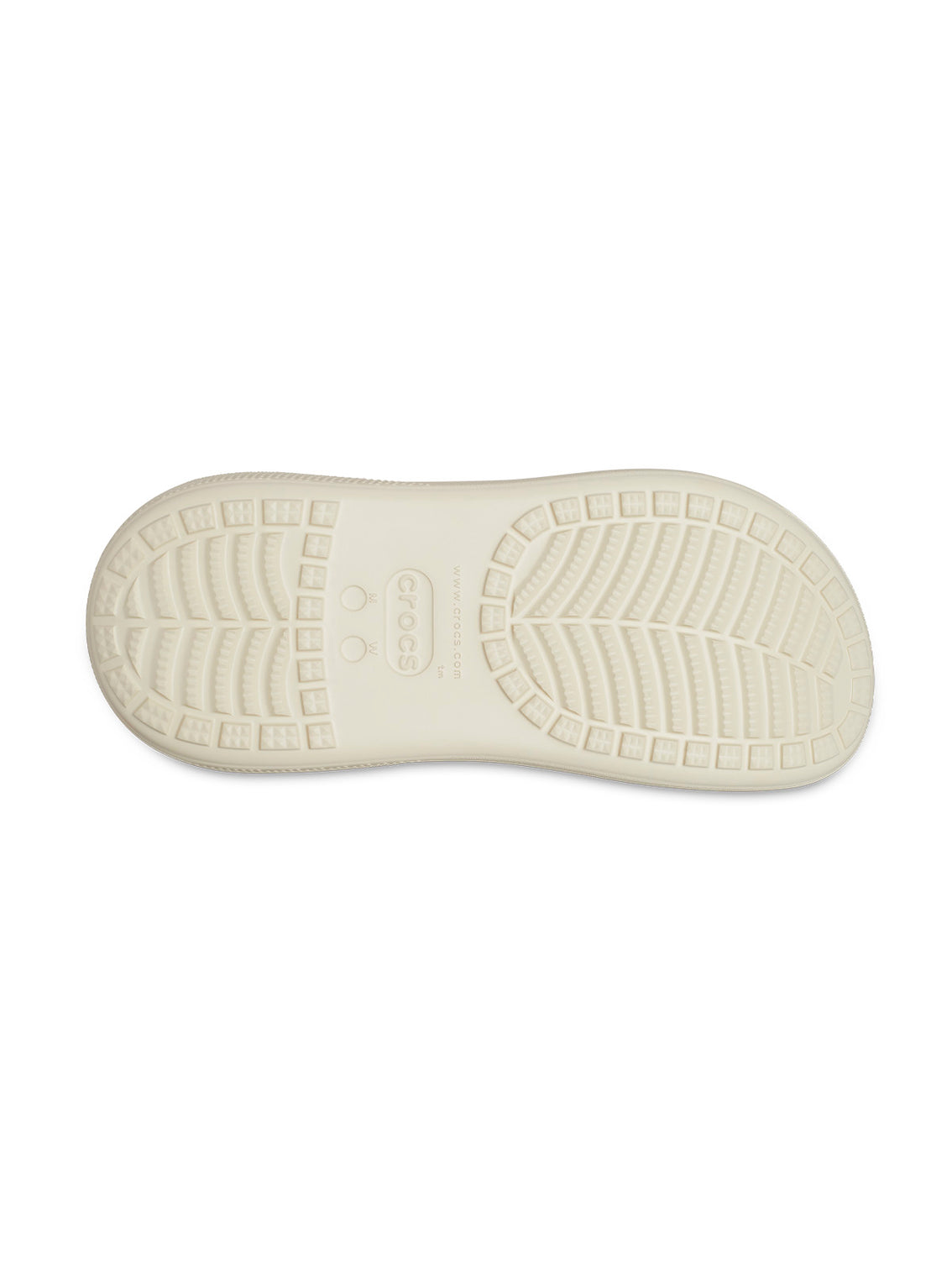 Zueco Plataforma Unisex Crush Clog Beige Crocs