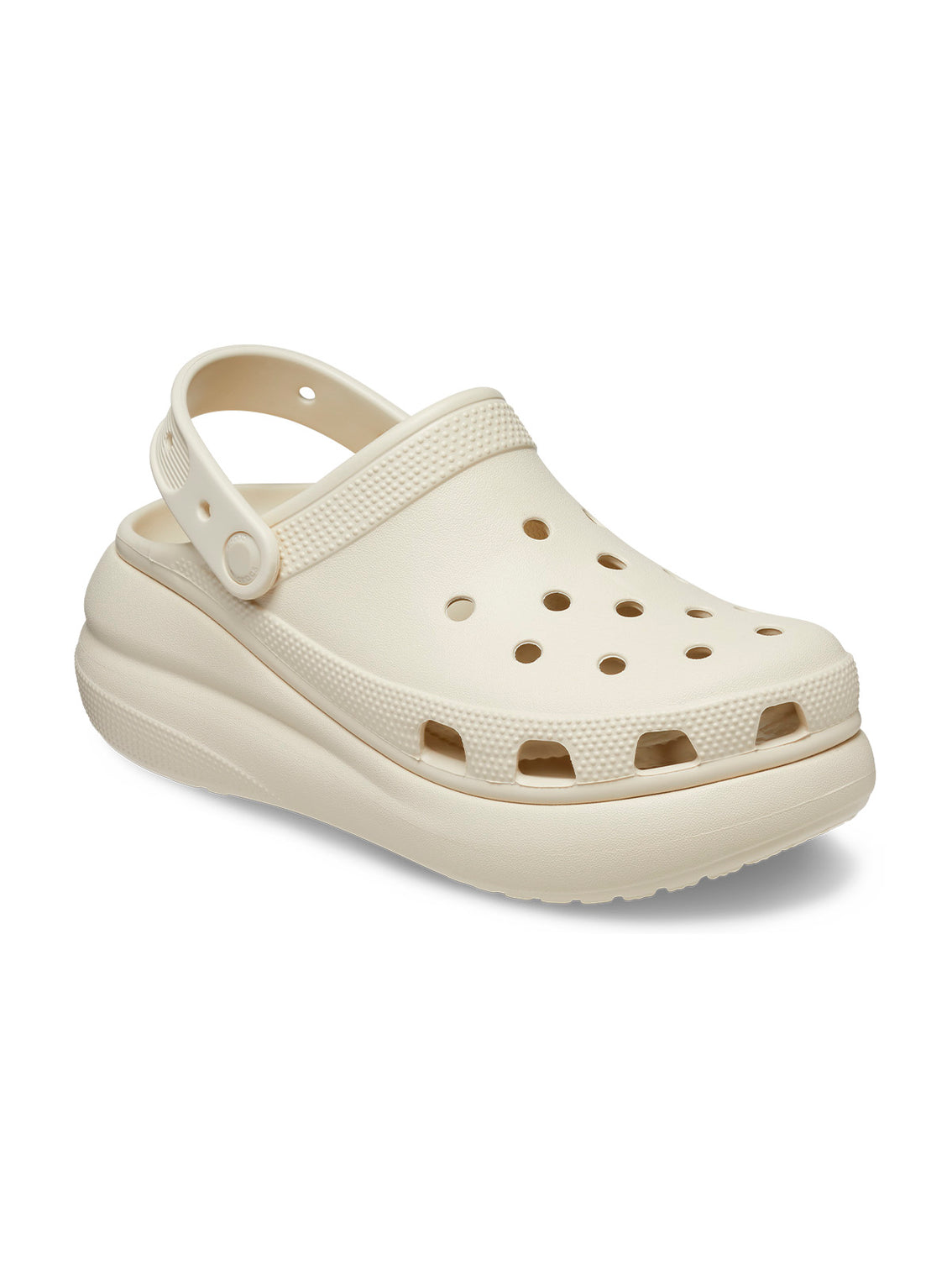 Zueco Plataforma Unisex Crush Clog Beige Crocs