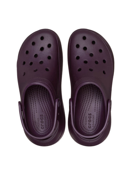 Zueco Plataforma Unisex Crush Clog Morado Uva Crocs